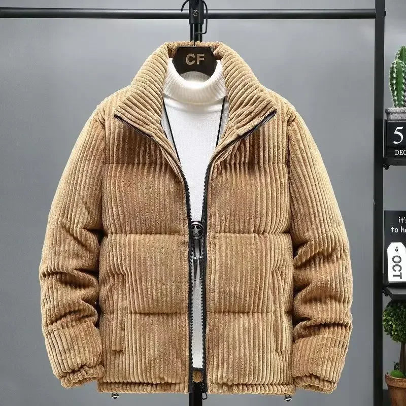 New Winter Men's Jacket Coats Corduroy Cotton Jacket